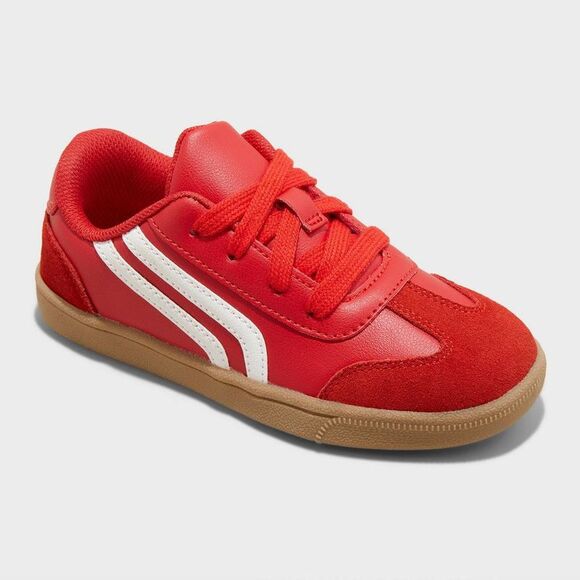 Open Box - Cat & Jack - Kids' Boston Court Sneakers - Cat & Jack Red 4: La Red - Picture 1 of 4